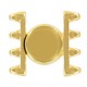 Cymbal ™ DQ metall Magnetverschluss Ateni für SuperDuo Perlen - Gold